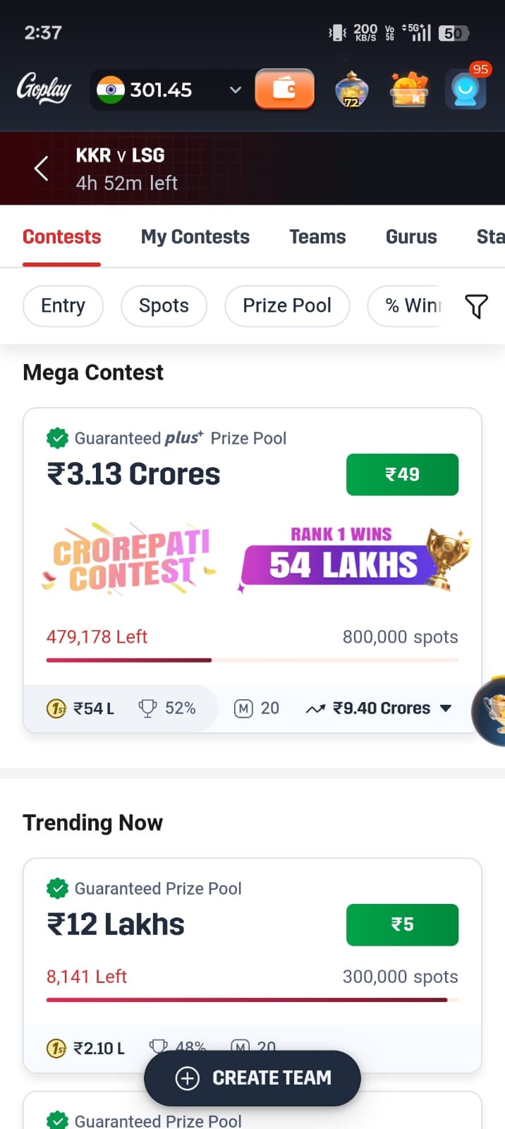 Create your fantasy cricket team, track IPL scores, and play mini-games with GoPlay App 2026